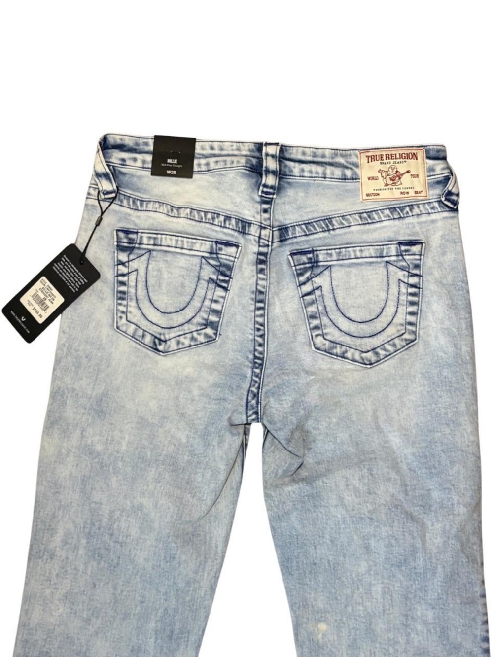 True Religion Slim Straight Light Blue Washed Jeans